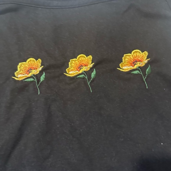 Plus Size 3X Rue21 Black Tank Top with Yellow Floral Design - Picture 1 of 5